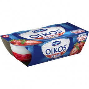 DANONE OIKOS yogur griego con fresa pack 4